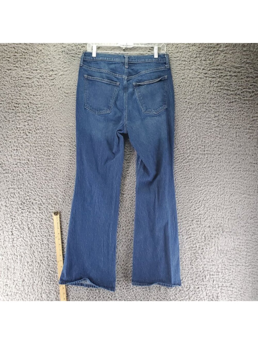 Universal Thread Jeans Womens 10R Blue High Rise Flare Cotton Blend Denim - Picture 10 of 11